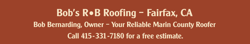 RB Roofing in Marin County
